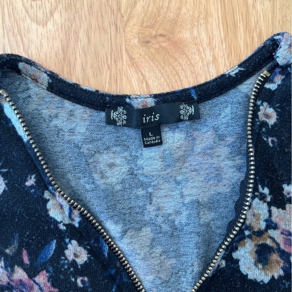 Iris Los Angeles Floral Dress Bodycon size large - Picture 4 of 8